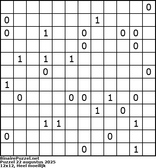 Binaire Puzzel
