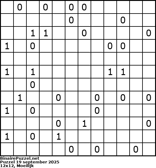 Binaire Puzzel
