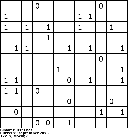 Binaire Puzzel