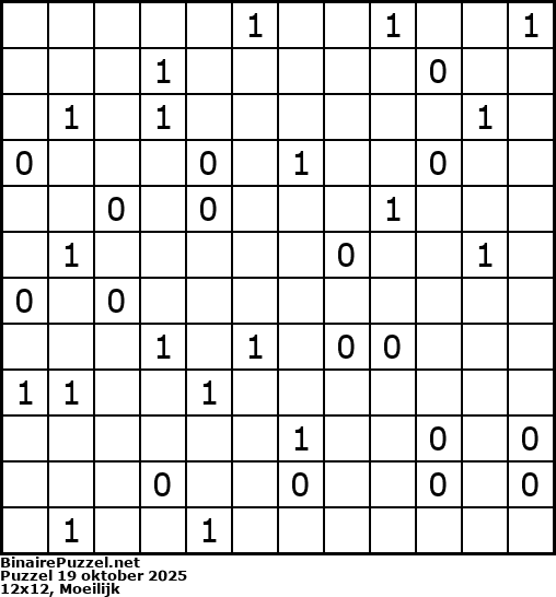 Binaire Puzzel