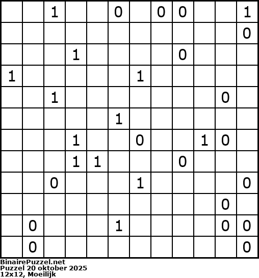 Binaire Puzzel