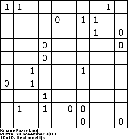 Binaire Puzzel
