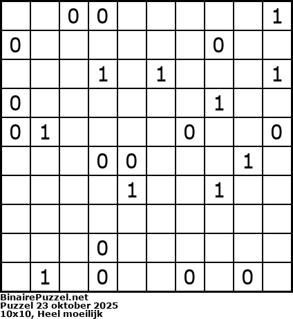 Binaire Puzzel