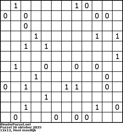 Binaire Puzzel