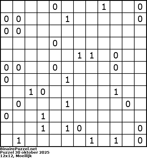 Binaire Puzzel