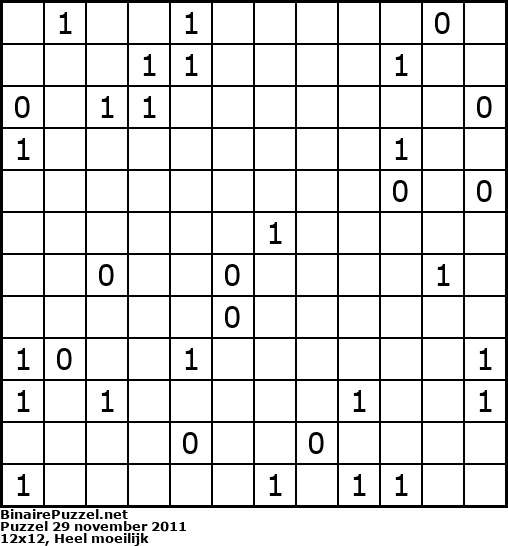 Binaire Puzzel