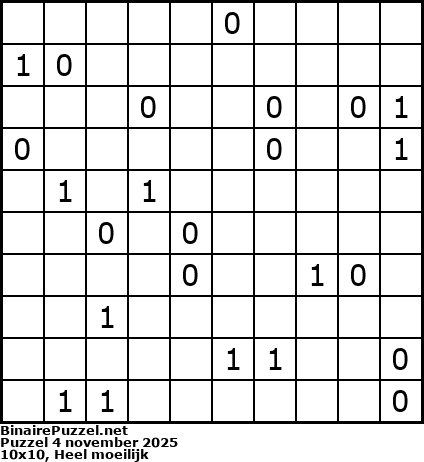 Binaire Puzzel