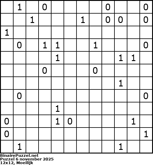 Binaire Puzzel