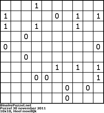 Binaire Puzzel