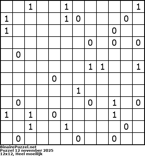 Binaire Puzzel
