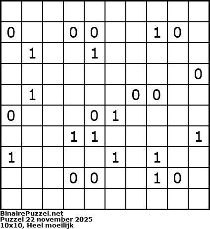 Binaire Puzzel