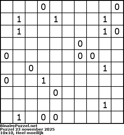 Binaire Puzzel