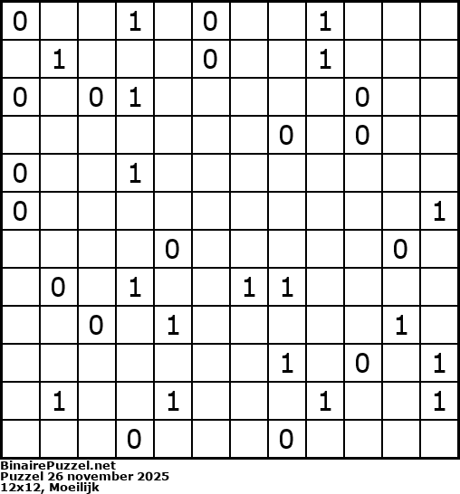 Binaire Puzzel