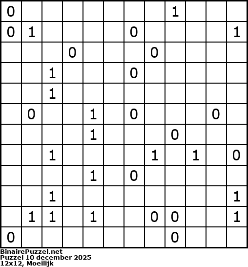 Binaire Puzzel