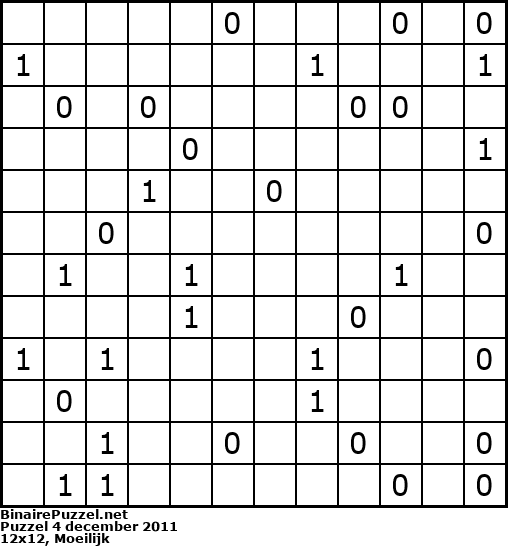 Binaire Puzzel