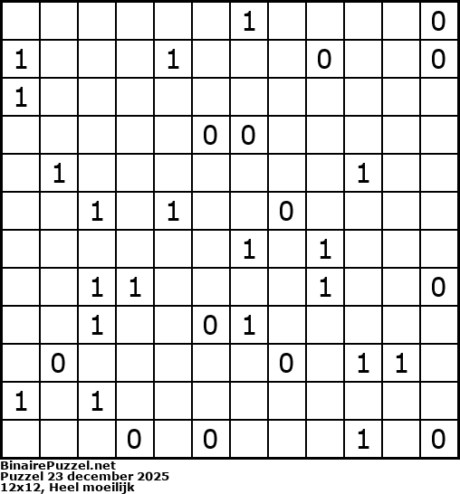 Binaire Puzzel