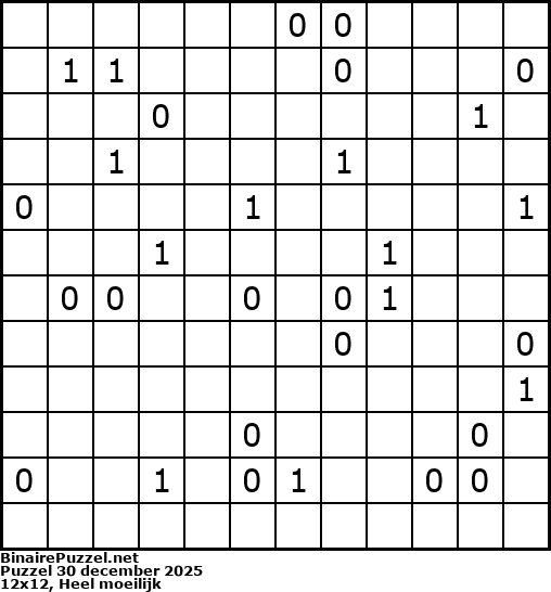 Binaire Puzzel