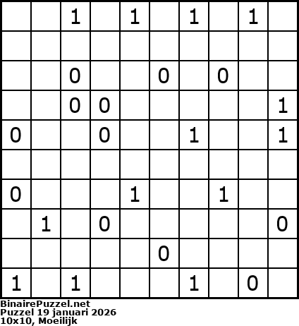 Binaire Puzzel
