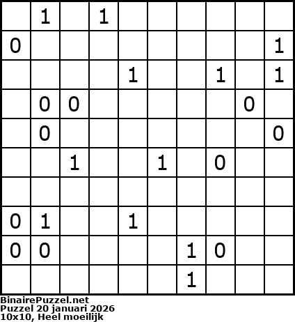 Binaire Puzzel