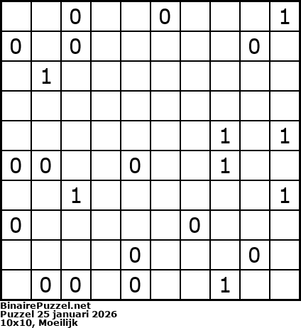 Binaire Puzzel