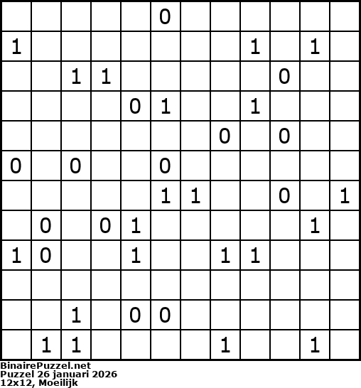 Binaire Puzzel