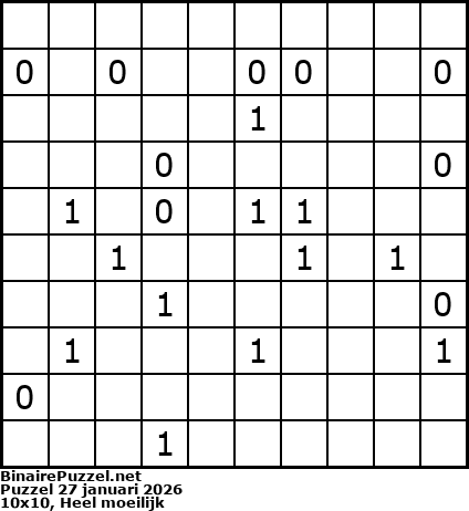 Binaire Puzzel