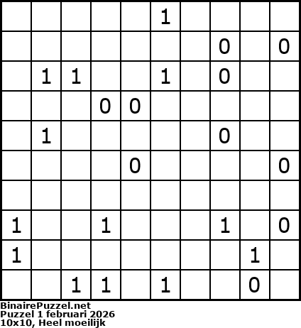 Binaire Puzzel