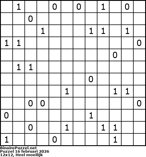 Binaire Puzzel