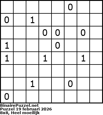 Binaire Puzzel