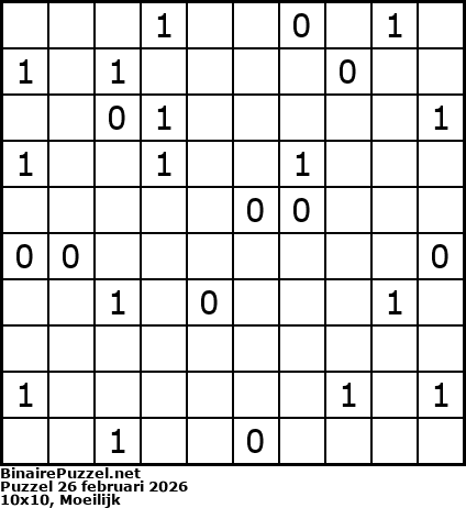 Binaire Puzzel