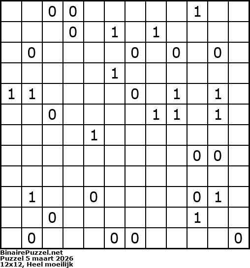 Binaire Puzzel