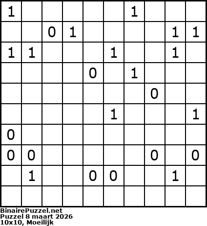 Binaire Puzzel