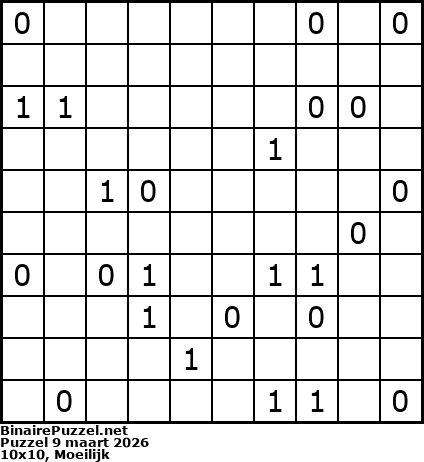 Binaire Puzzel