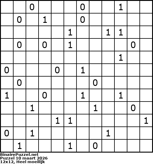 Binaire Puzzel