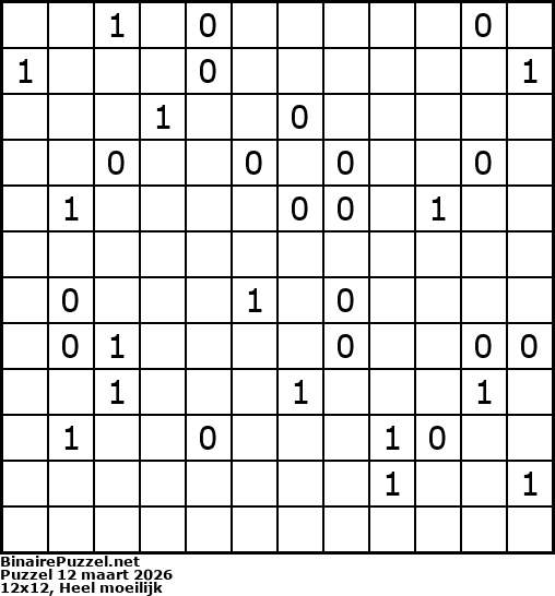 Binaire Puzzel