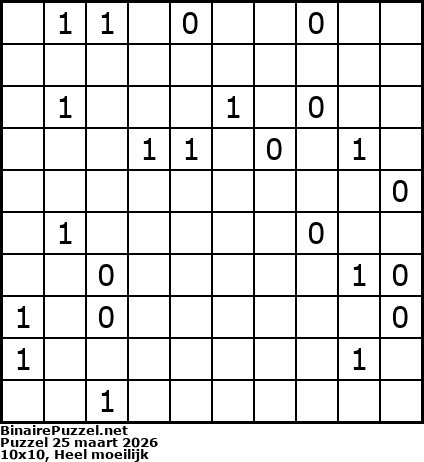 Binaire Puzzel