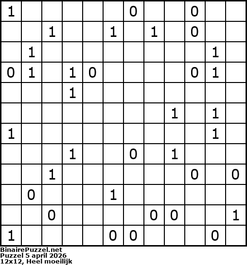 Binaire Puzzel