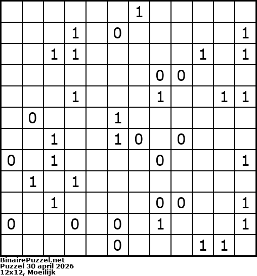 Binaire Puzzel