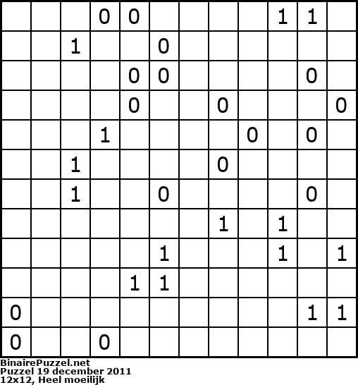 Binaire Puzzel