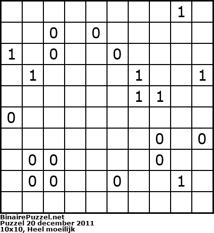 Binaire Puzzel