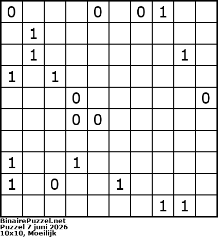 Binaire Puzzel