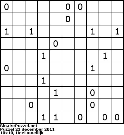 Binaire Puzzel