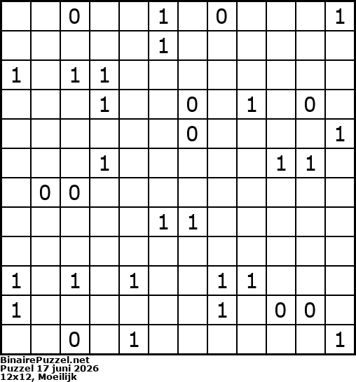 Binaire Puzzel