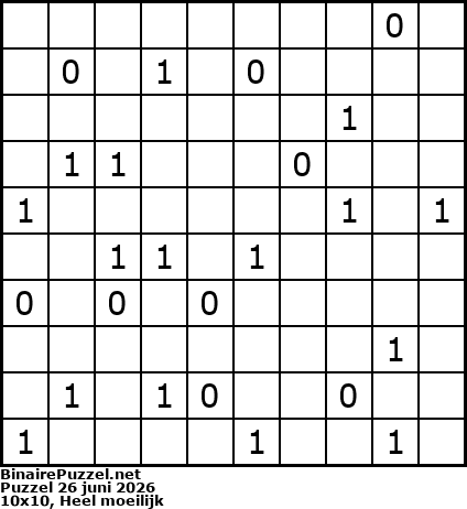 Binaire Puzzel