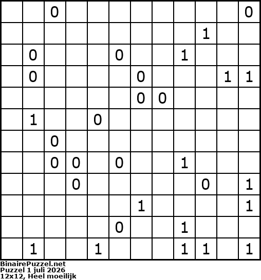 Binaire Puzzel