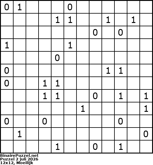Binaire Puzzel