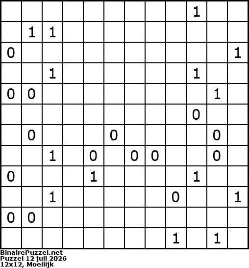 Binaire Puzzel