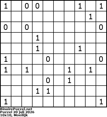 Binaire Puzzel