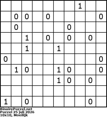 Binaire Puzzel