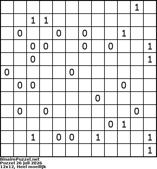 Binaire Puzzel